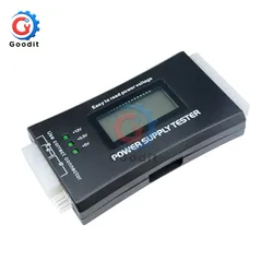 Digital LCD Display PC Computer 20/24 Pin LCD Power Supply Tester Check Quick Bank Supply Power Measuring Diagnostic Tester Tool