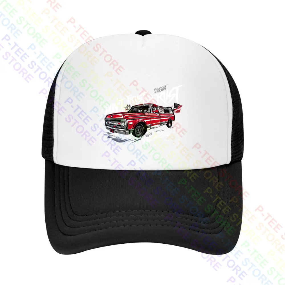 Farmtruck y azn-street Outlaws-no Trust The Rust Farmtruck gorra de béisbol Snapback, sombrero de cubo de punto