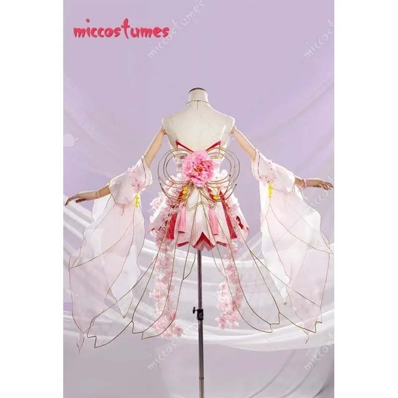 c;4,h'6e/7;Miccostumes Disfraz de Cosplay de Anime Kurumi para Mujer, Vestido y Cinturón con Accesorio para la Cabeza, Collar Hallowb;6,k'8s.9/