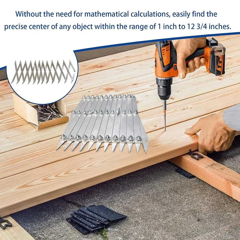 12 نقطة مركز متر متساوي القياس أداة قياس الدقة أداة قياس فائدة مركز خط قياس الكربون الصلب مركز متر #3