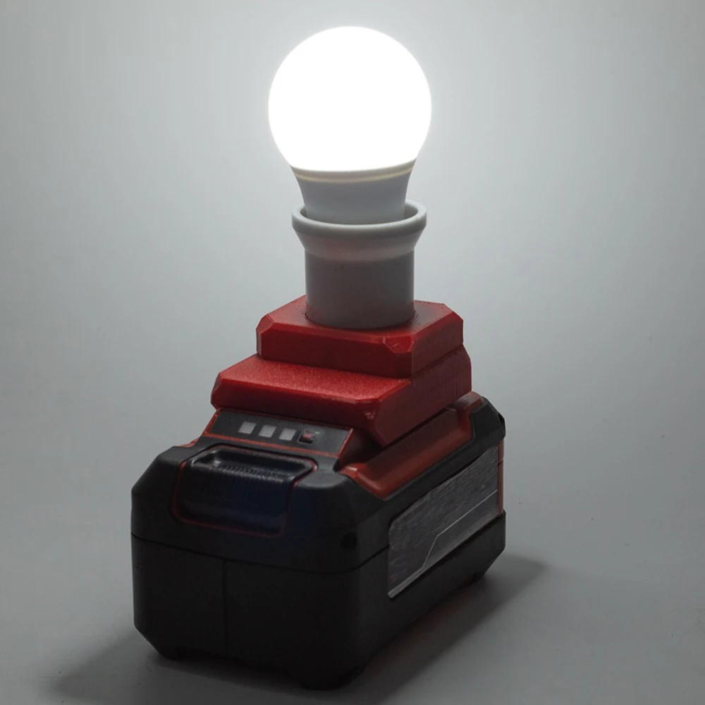 Imagem -02 - Lâmpada Led de Trabalho E27 de 5w para Ozito para Einhell Série 18v Bateria de Lítio Lâmpada de Luz Portátil Interna e Externa sem Bateria