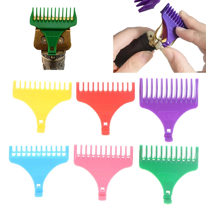 

6/8 шт., профессиональный триммер для волос, расческа, универсальная защита, парикмахерская направляющая для стрижки волос, парикмахерские аксессуары для 1/2/3/6/9 мм