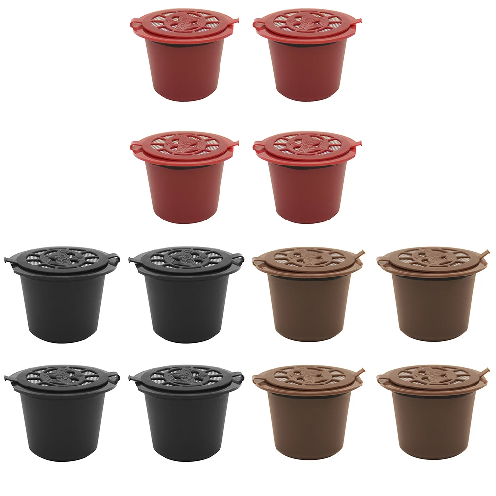 4pcs Refillable Coffee Capsule Filter Compatible with Nesspresso Essenza Concept