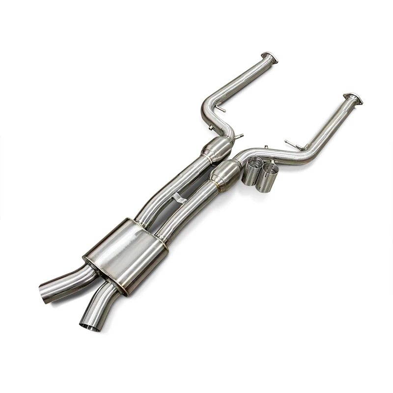 For BMW X3M X4M F97 F98 3.0T auto parts stainless steel high flow performance exhaust system middle pipe resonant pipe