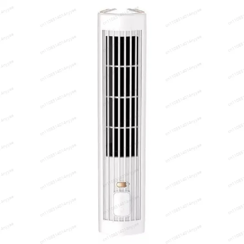 Bladeless Floor Tower Fan USB Rechargeable 1200mAh Electric Table Fans Household Air Cooler for Home Kitchen Bedroom Living Room