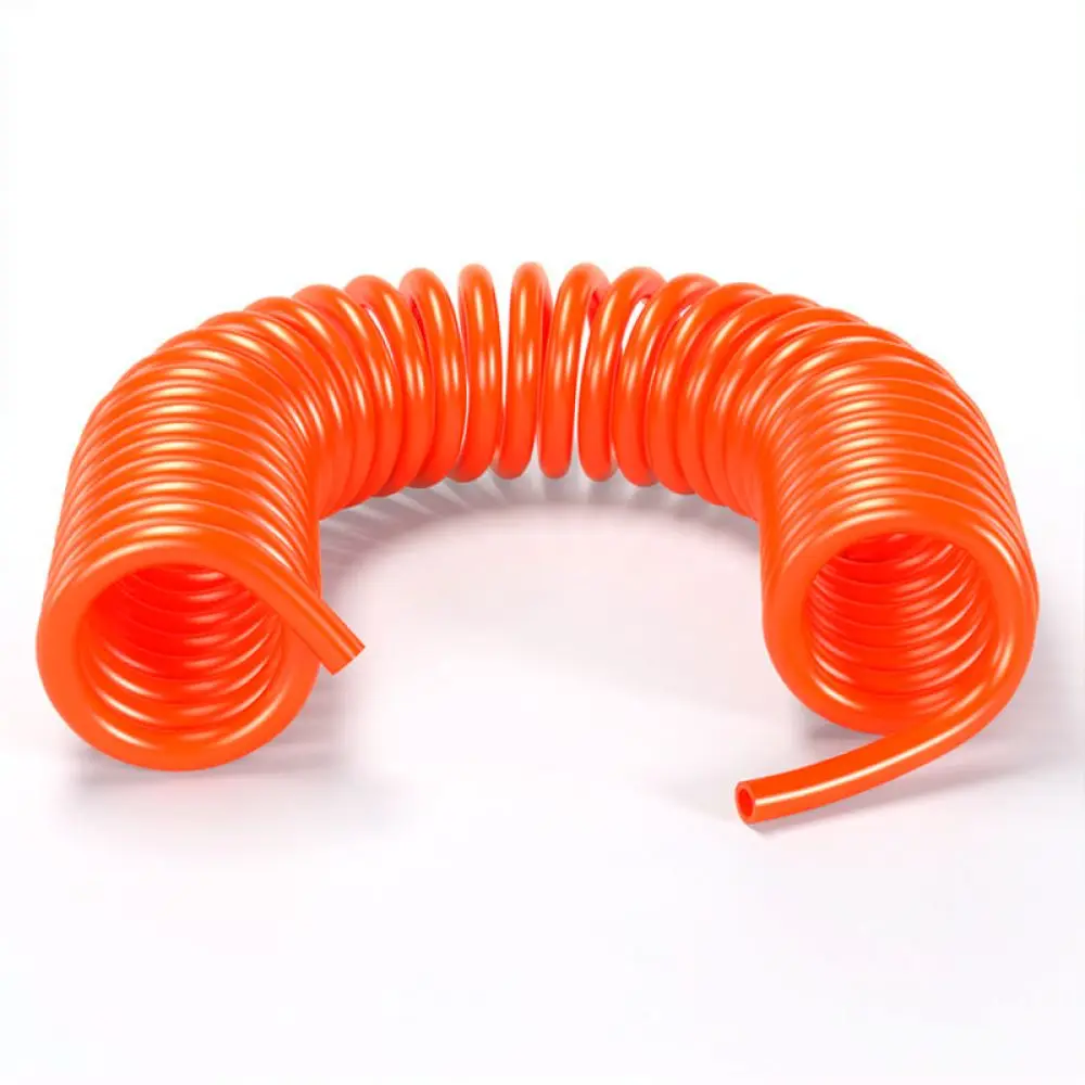 Flexible Pu Air Hose Pipe For Zckm Compressor Pneumatic Tool Spiral Recoil Tube Heavy Duty Workshop Air Blower