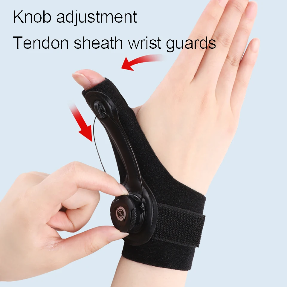 1Pcs Wrist Guard Double Pressure Fixing Belt Spring Bar Thin Light Rotation Tie Adjustable Tendon Sheath Protective Gear Prevent