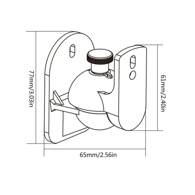 Staffe per altoparlanti a soffitto satellitare con circonvalio universale per altoparlanti per altoparlanti per altoparlanti