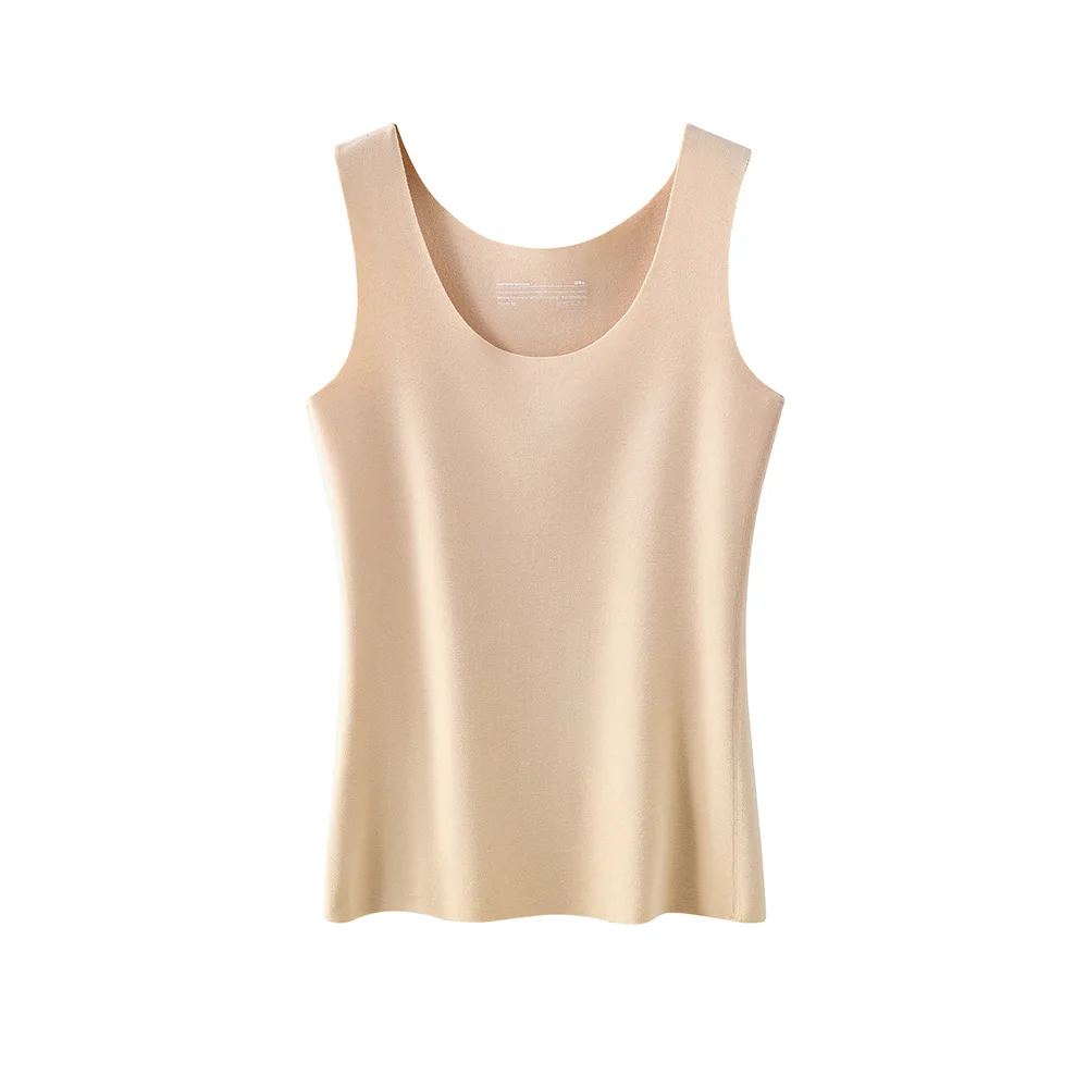 German velvet camisoles moisture absorbing warm vest women thickened velvet lining bottom layer top slim fit underwear vests
