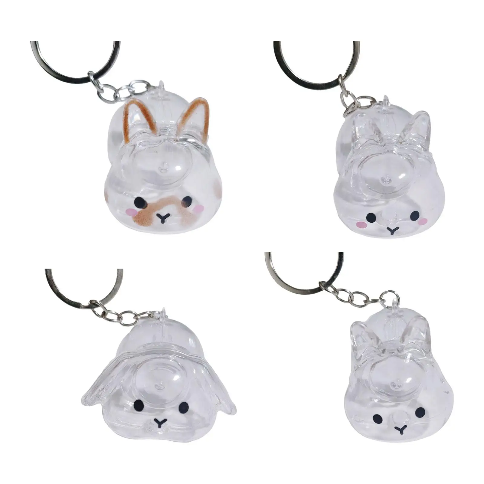 Compact Rabbit Keychain, Creative Gift for Rabbit Lovers