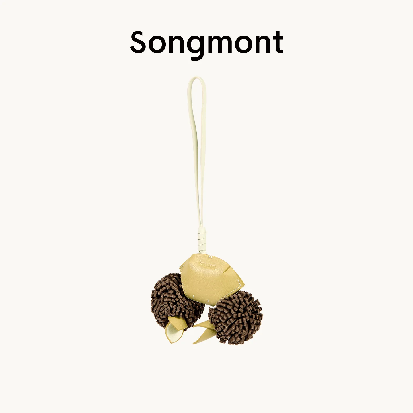 Ciondolo per borsa con granchio di design Songmont, ciondolo per borsa elegante e carino con granchio felice