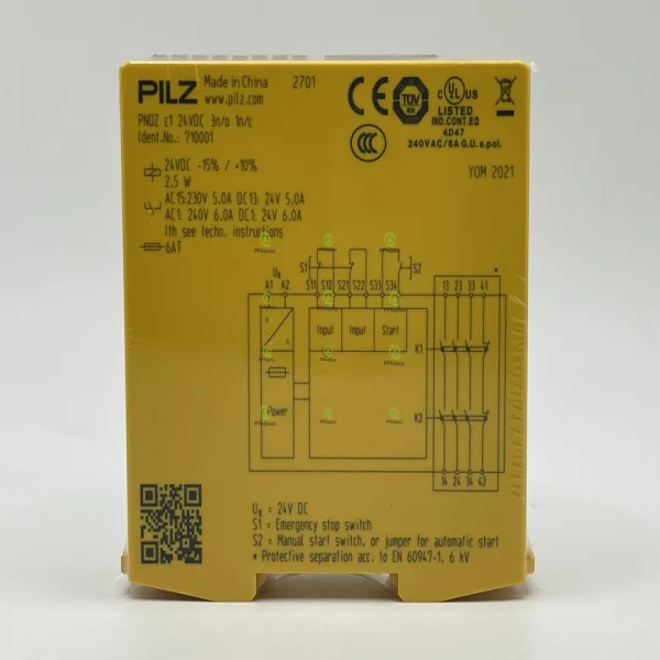 

Новинка 710001 C1 24 В постоянного тока 3n/o 1n/c реле безопасности быстрая доставка Совершенно новый оригинальный точечный Plc