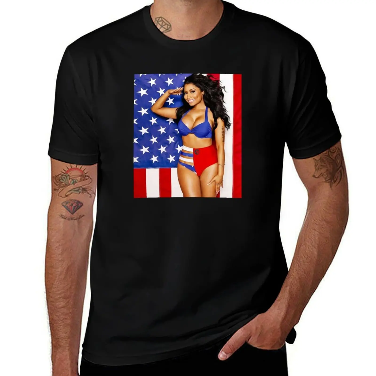 

Nicki Minaj American Flag T-Shirt t shirt personalised man tshirt