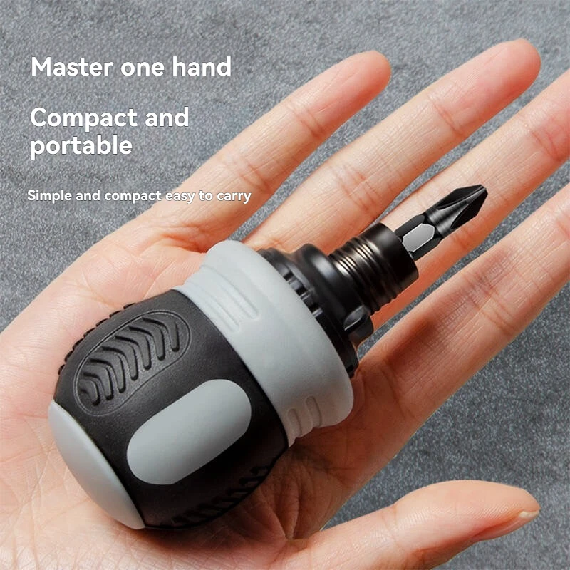 Ratchet Screwdriver Set Short Shaped Radish Head High Hardness Labor-saving Multi-functional Dual-purpose
