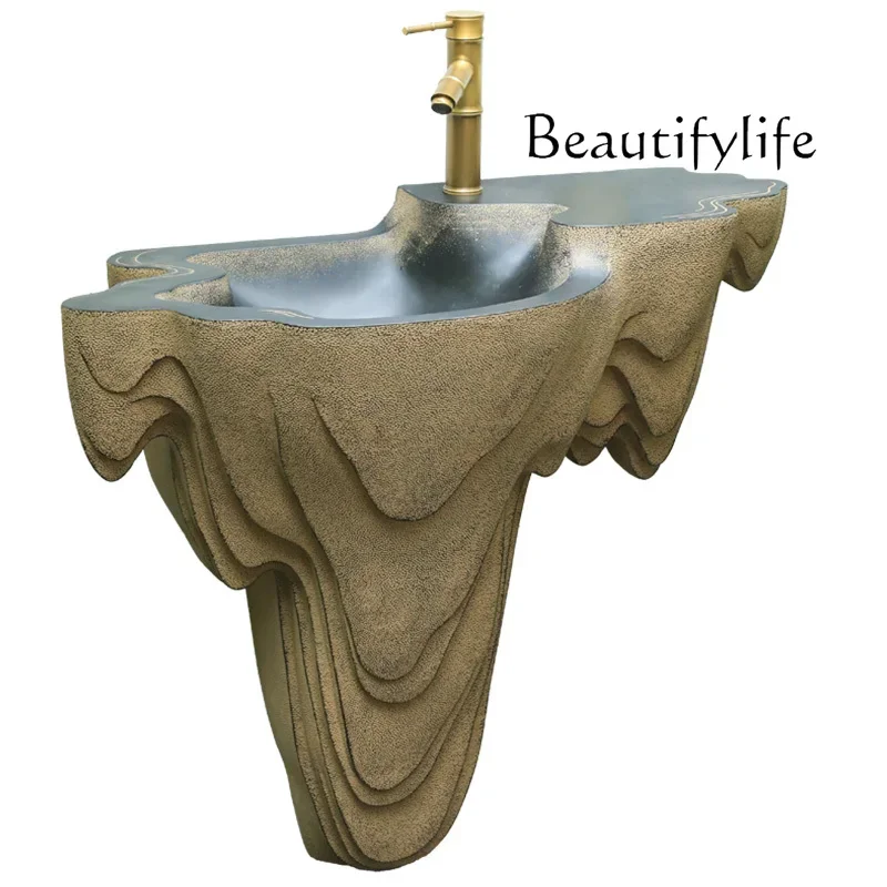 

Washbasin Balcony Terrace Creative Column Washbasin Outdoor Garden Courtyard Washbasin