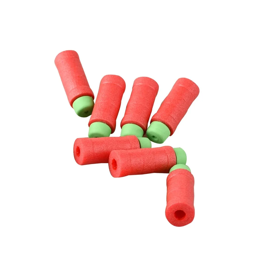 200PCS Worker 3-Ring Bamboo-Shaped Darts For Emitter Green Head Soft Bullet Toy Gun Accessories Foam Darts Bullets Kids