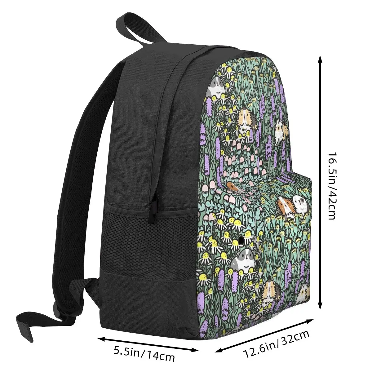 Guinea Pigs And Garden Herbs Backpack Student BookBag Kids School Bag Computer Shoulder Bags for Boys Girls