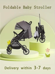 Baby Stroller, One Click Folding Newborn Stroller, Lightweight and Comfortable Baby Travel Stroller