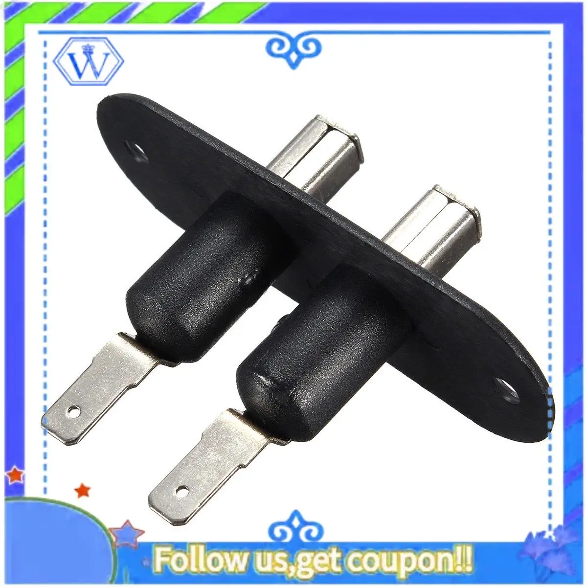 

M46K-Black Sliding Door Contact Switch For Car Van Alarm Central Locking For VW T4 FORD