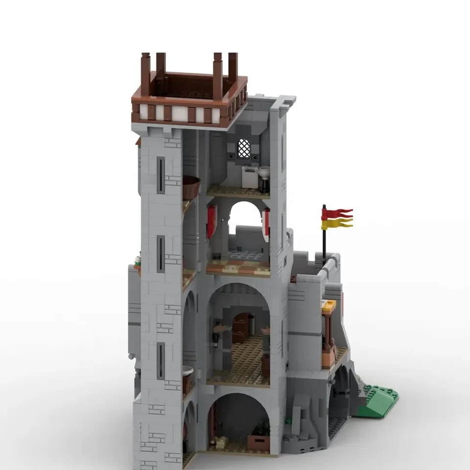 MOC Building Blocks Movie Scence Medieval Tower Castle Architecture DIY Assembly Technology Bricks Collection Toys Children Gift