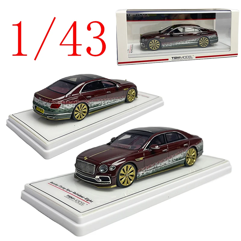 

TSM Diecast 1/43 Scale Bentley Alloy Model Cars Bentley Flying Spur Tesz Car No.8 Play Vehicles Toys for Boys Gift Original Box