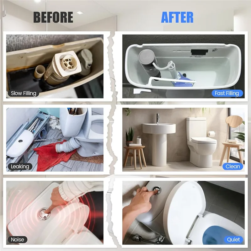 

RMWIN — универсальный клапан наполнения унитаза с самоочищающейся конструкцией решает медленную наполнение, утечку и шумоподавление