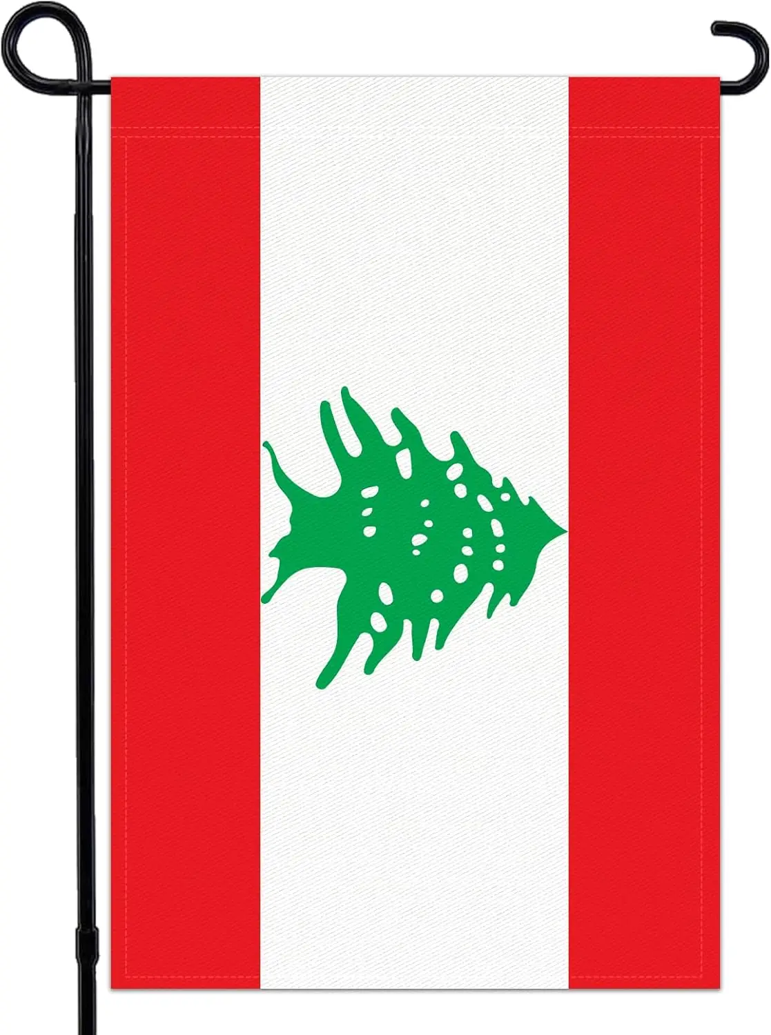 Lebanon Garden Flag 12x18 Inch Double Sided 3 Ply Lebanon Flags with Vivid Color for Outside Courtyard Parade Lawn Decor, Nation