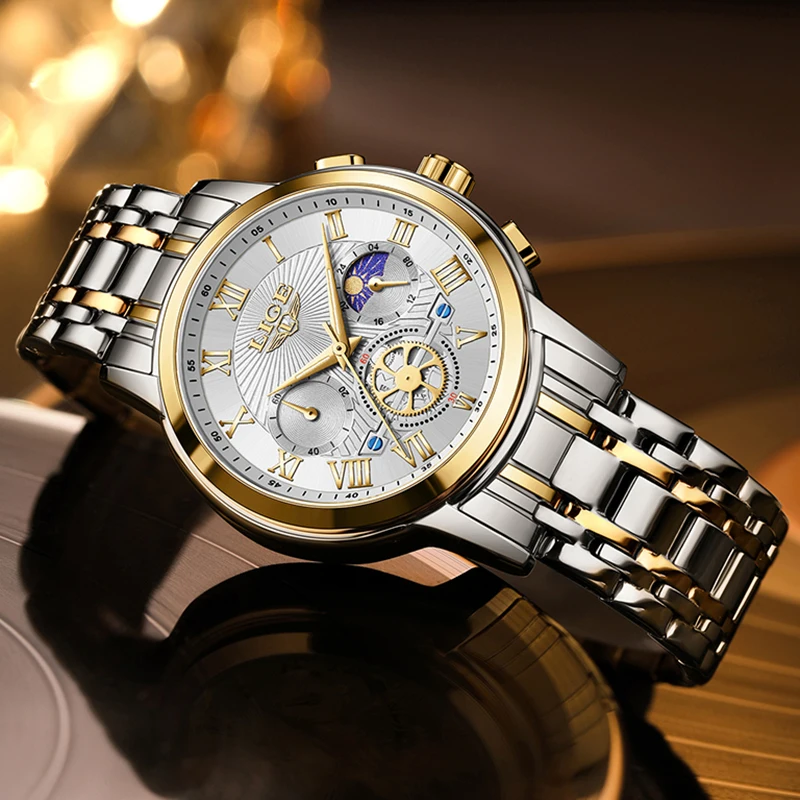 LIGE Waterproof Watches Women Fashion Elegant Bracelet Ladies Watch For Gift Top Brand Luxury Creative Women's Quartz Wristwatch