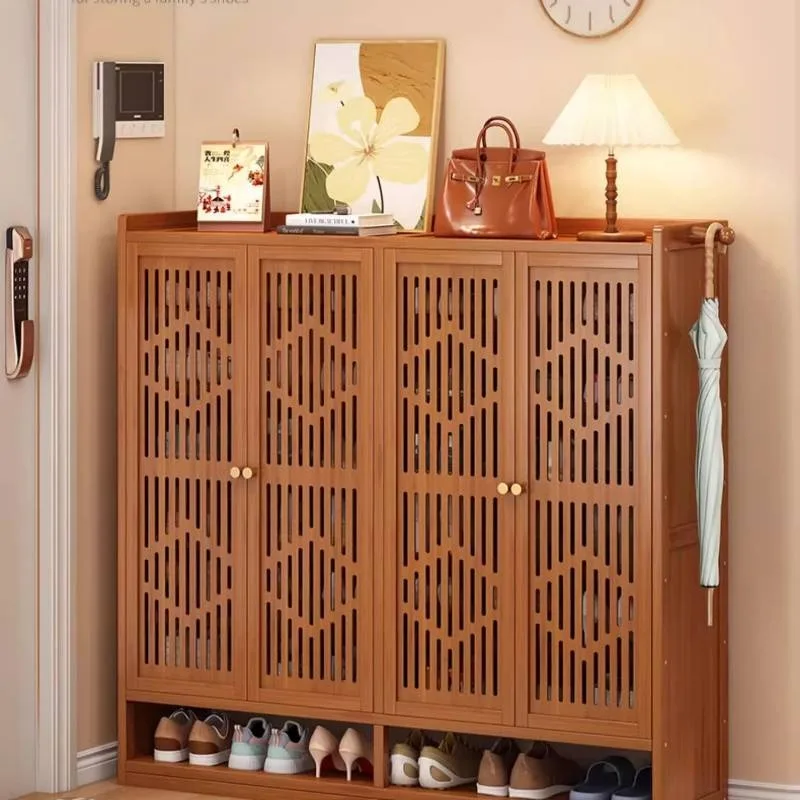 خزانة خذاء على الطراز الشمالي الأصفر تصميم حديث للشقق خزائن أحذية لغرفة المعيشة أثاث منزلي ضيق Szafka Na Buty #4