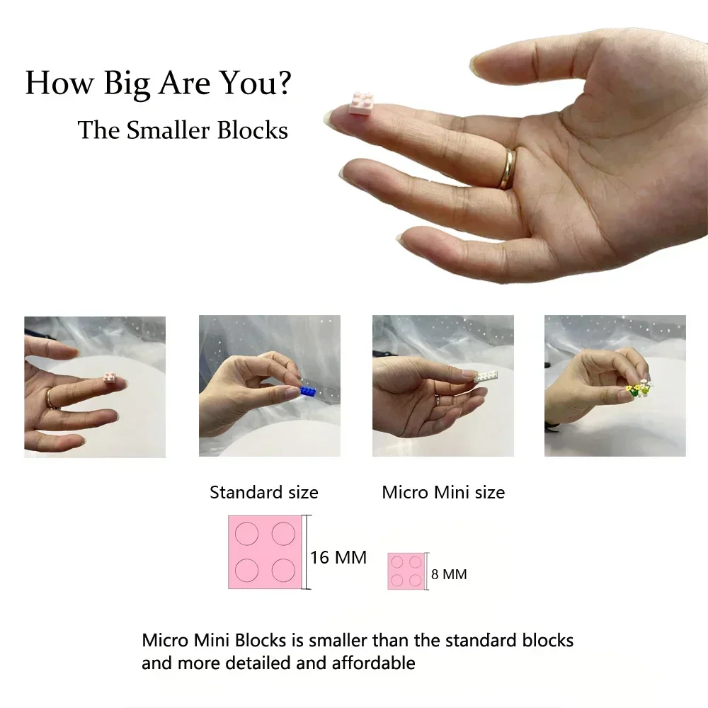 Micro Mini ladrillo tiburón estatuilla muñeca kit de construcción-temática subacuática del océano divertido juguete educativo cumpleaños regalos de vacaciones para niños