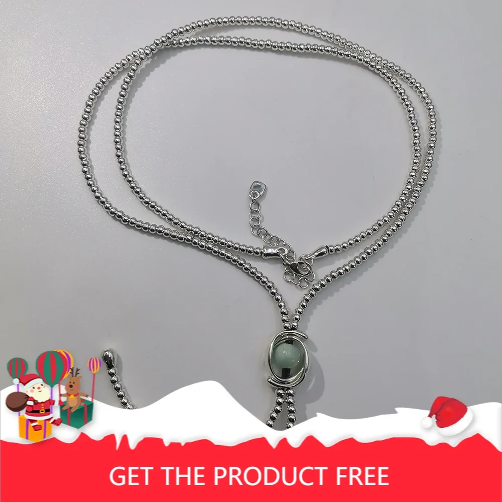 

2025 European and American niche brand romantic Tianhe stone sweater chain women's accessories give Valentine's Day gift