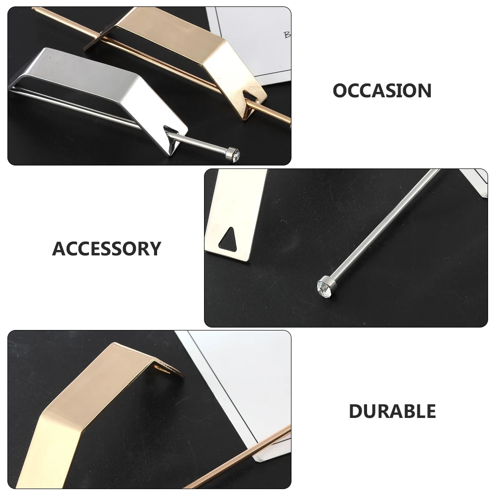 

2pcs Retro Hairpin Metal Women Hairpin Decorative Hairpins Female Headwear Hair Accessories Birthday Party Photo Prop