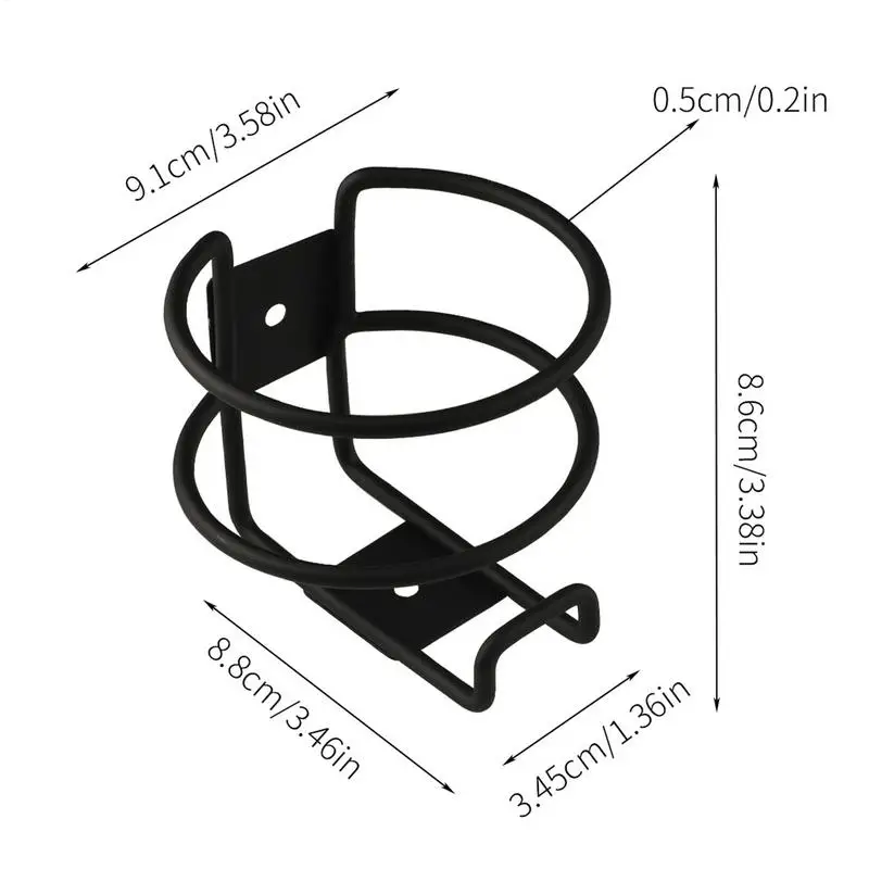 Portabottiglie per barche Portabottiglie per barche in metallo Portabottiglie antiscivolo Facile da installare Portabicchieri per rimorchio marino Camion Auto RV