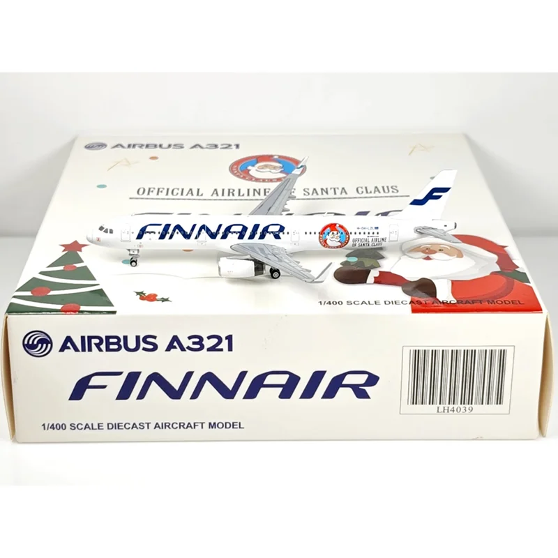 

JC Wings Diecast 1/400 Scale LH4039 Finnair A321 OH-LZL Alloy Aircraft Model Toy Collection Ornament Decorative Gift