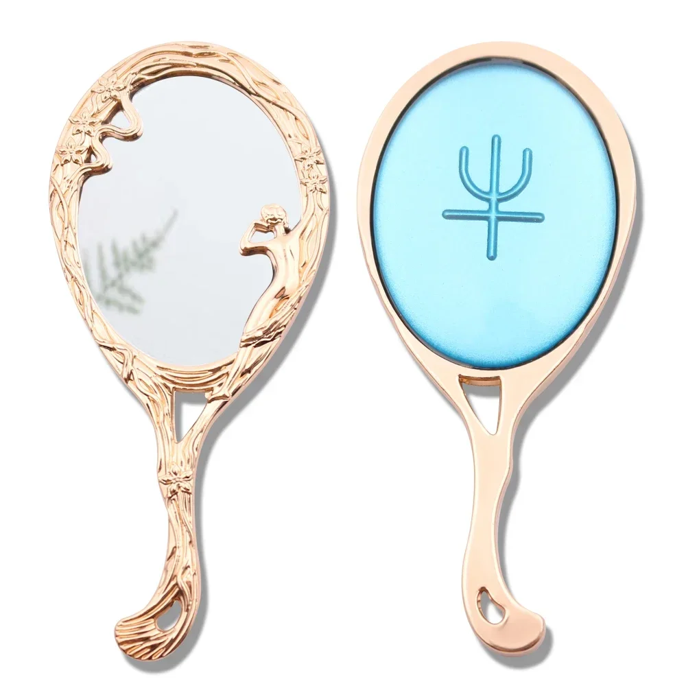 Anime Moon Neptune Cosmetic Mirror Cosplay Mini Metal Handheld Makeup Children Mirror Gift Vanity Small Pocket