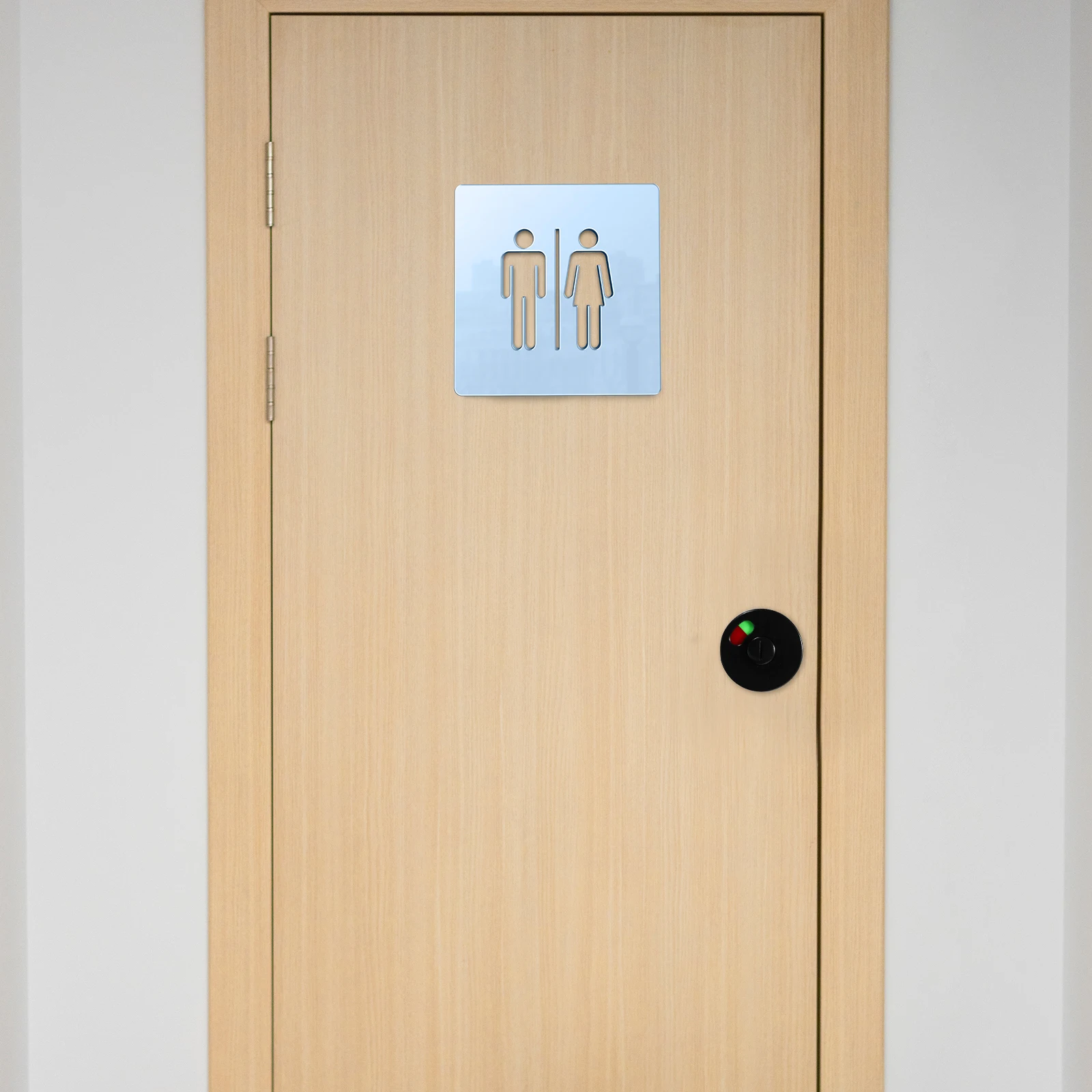

4pcs Door Locks Rustproof Durable Surface Polished Bathroom Plastic Partition Public Toilet Accessory Ideal Gyms Hospitals