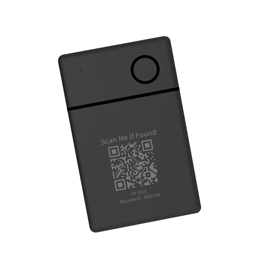 RSH QR-Code, kabelloses Ladegerät, Lade-Tracking-Karte, Brieftasche, GPS, funktioniert mit Google Find Hub, Smartcard, passend für Android Mini Tracker Tag