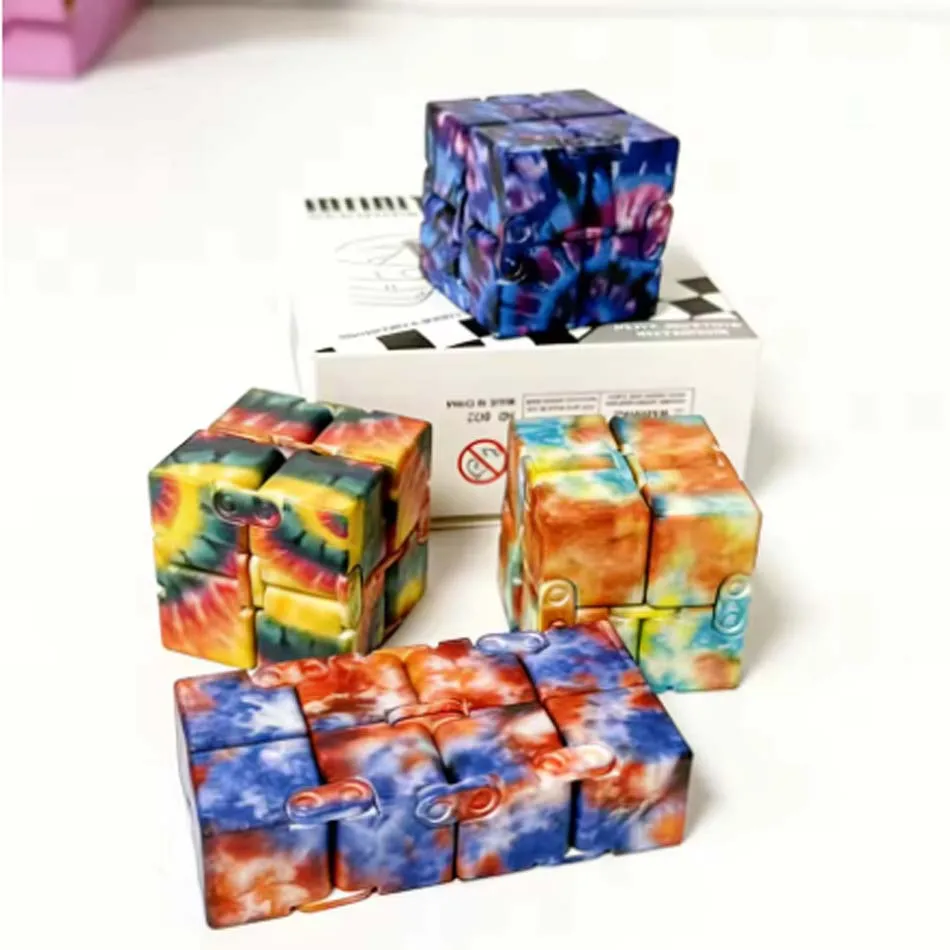 Puzzle Cube Durable Exquisite Decompression Toy Infinity Magic Cube For Adults Kids Fidget Toys Antistress Anxiety Desktop Toys