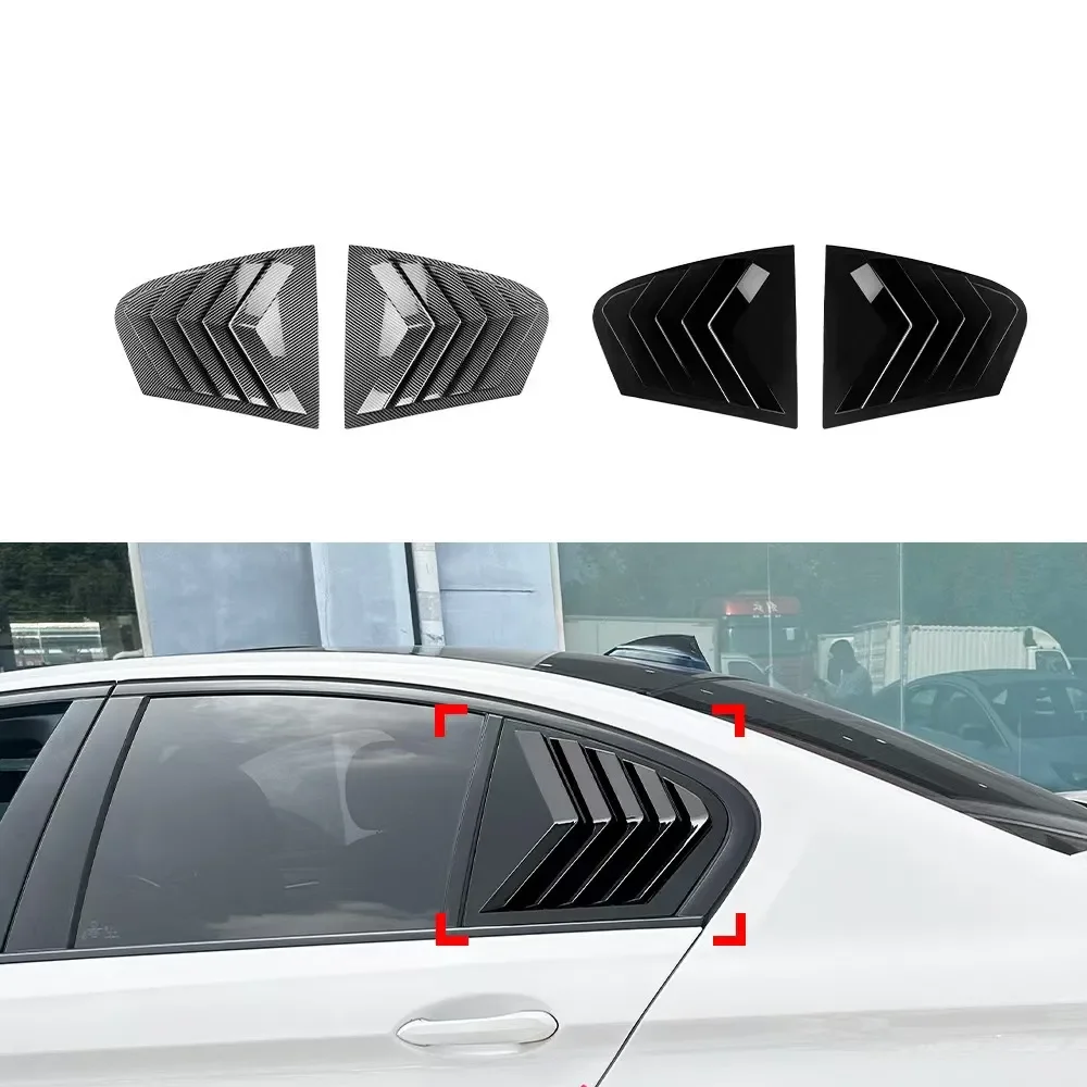 

Автомобильный станок для BMW 5 серии F10 520i 518d 2011 ~ 2017, 2012 2013 2014 2015 2016 жалюзи из АБС-пластика на заднее боковое окно, гоночный стиль, треугольная наклейка, аксессуары