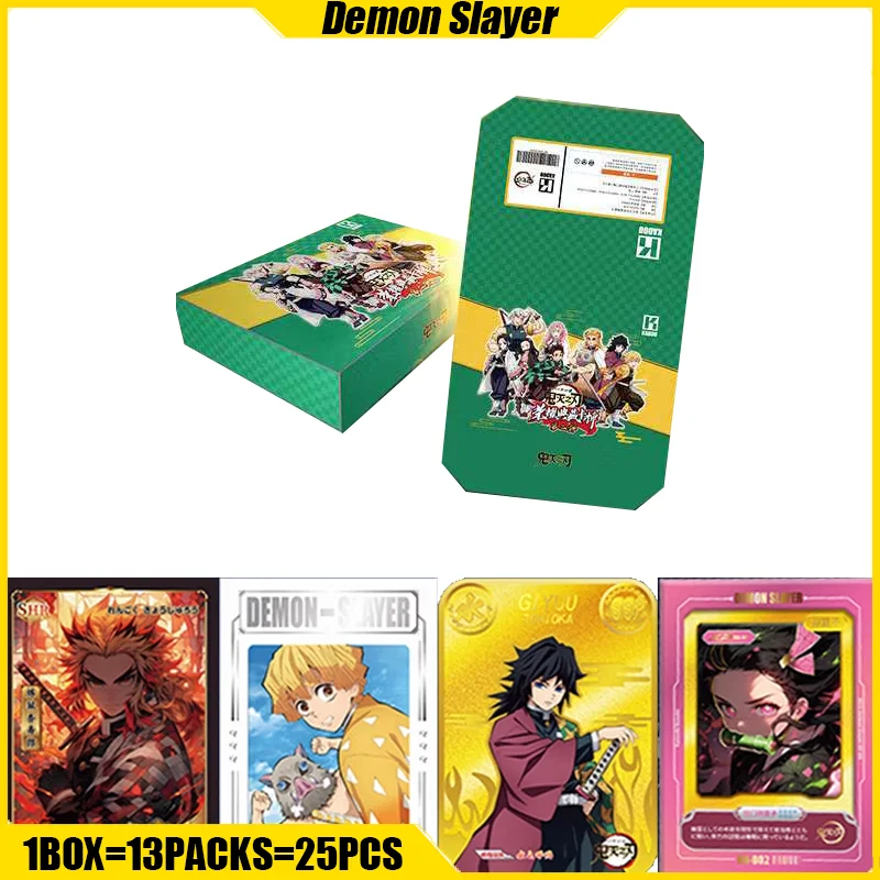 KADOU VOL.2 Demon Slayer Cards Anime Figure Collection Cards Mistery Box Board Games Toys Birthday Gifts for Boys and Girls