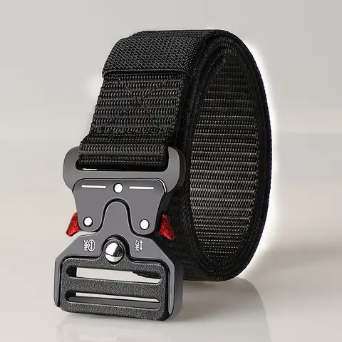 बहुमुखी पुरुषों के सामरिक बेल्ट - टिकाऊ, समायोज्य डिज़ाइन - आउटडोर खेल प्रेमियों के लिए, पैंट जींस के साथ पहनें, पुरुषों और महिलाओं के लिए 8 best sales खेल बेल्ट - №8