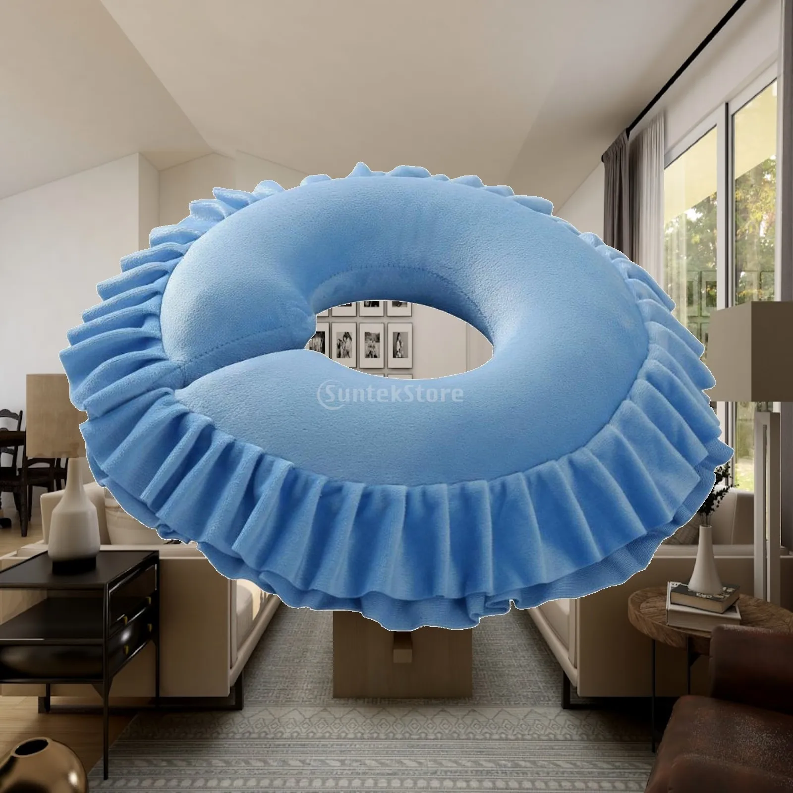 Ergonomic Cotton Cushion for Massage Table with Contoured Face Rest and Soft Velveteen Cover