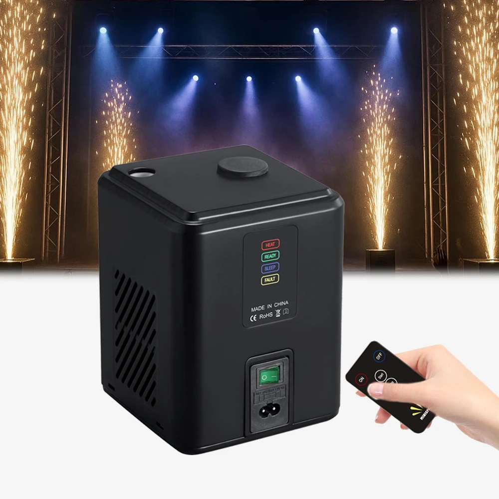 

Mini 350W Cold Spark Machine DJ Effects Remote Stage Equipment Party Fountain Spark Machine DMX Control Disco Wedding Event