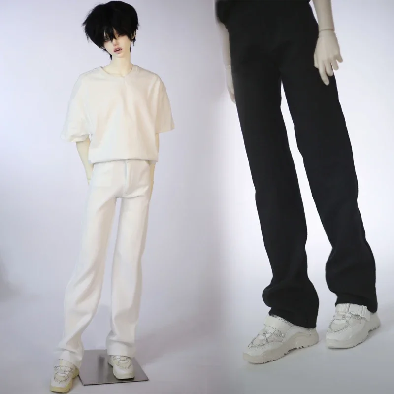 （Customize 30 Days） 1/3 1/4 ID75 Uncle GR SD10 Doll BJD/SD doll Accessories Casual wide leg pants black and white 1pc