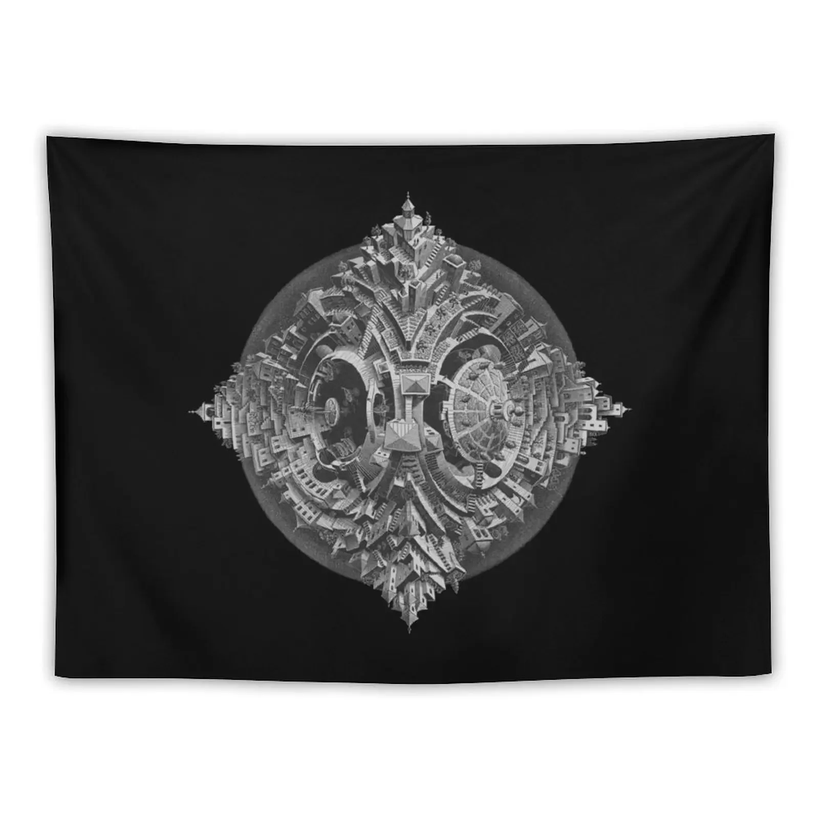 

Escher - Tetrahedral planetoid Tapestry Room Decorations Aesthetic Home Decorators Tapestry