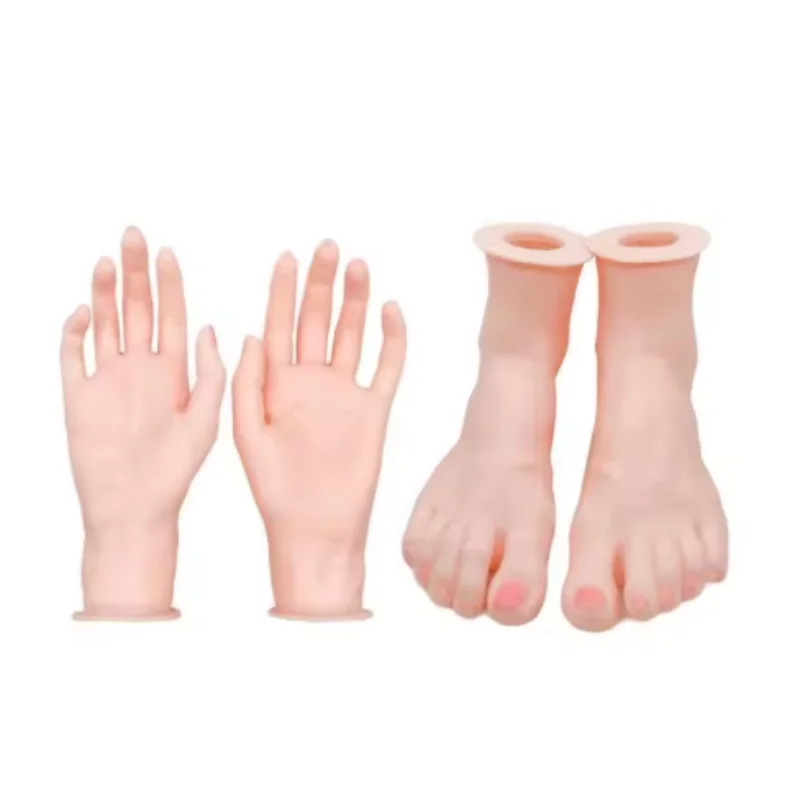 

Articulated Silicone Foot and Hand Property Detailed Hand and Foot Mannequin Display Props for Jewelry and Watches