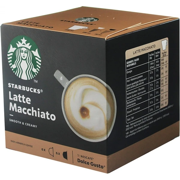 Starbucks Nescafé Dolce Gusto Latte Macchiato Pack 3 x 12 cápsulas
