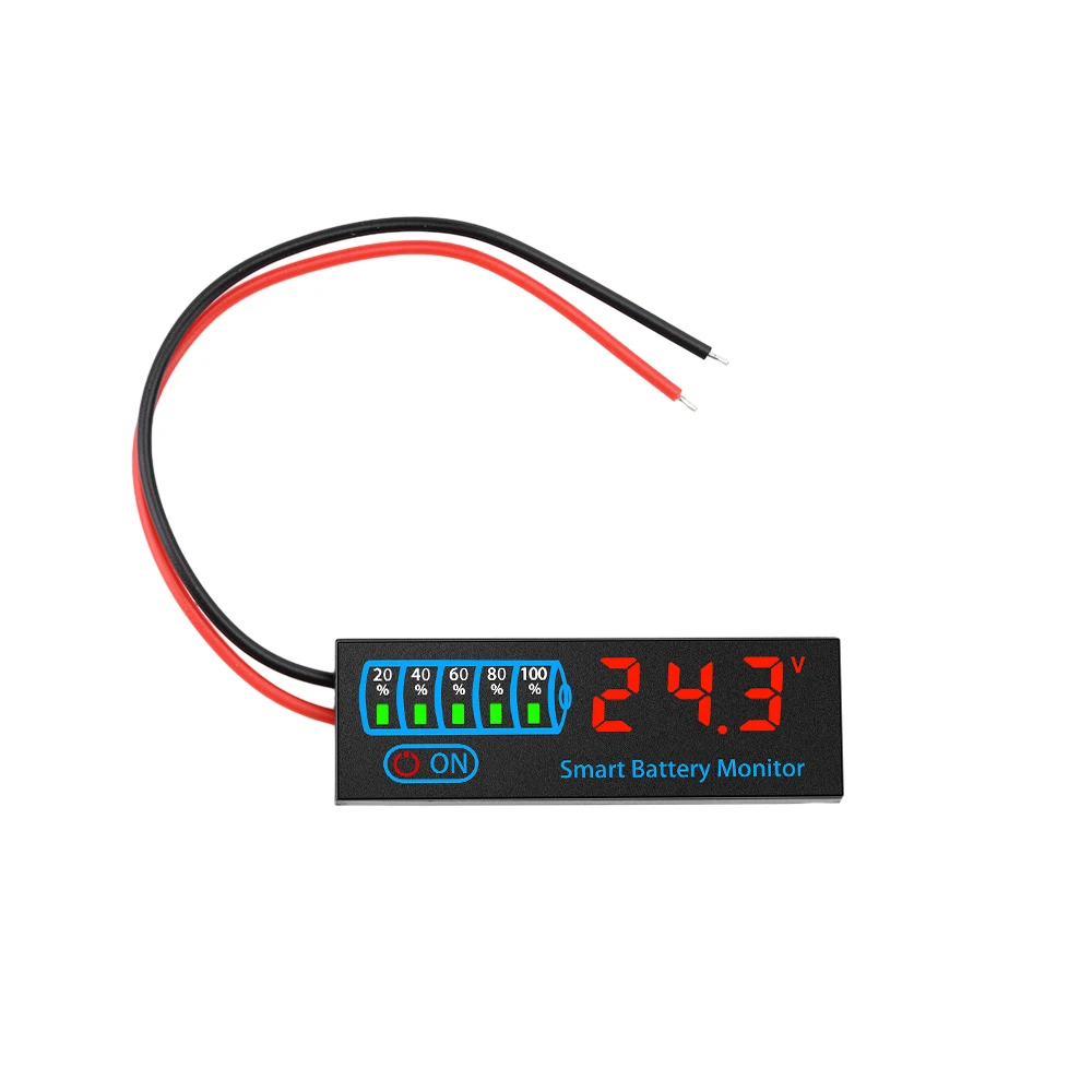DC 7-40V LED Batteriekapazitätsanzeige Leistungsanzeigepanel Lithium-Blei-Säure-Batteriekapazität Spannungsmessgerät Modul – Detail 14
