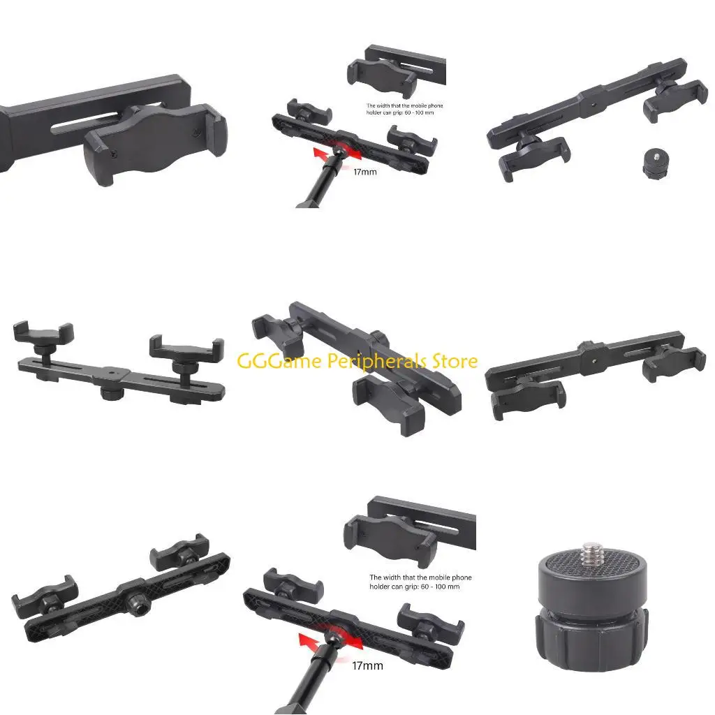 

U55B 17mm Combined Modifiable Smartphone Owner For Content Creators 360 Turn Sphere Head Accommodates Most Tripods Car Mounts