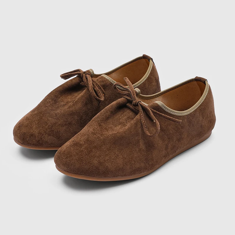 

Retro Men Casual Shoes Men Lace-up Flat Heel Soft-soled Comfortable Fashionable Shoes Outdoor Walking Shoes Sizes 38 - 46